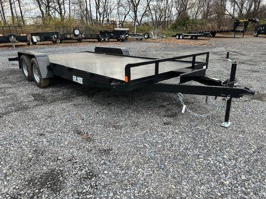Car Mate 7 x 18 Open Car Trailer – Full Steel Deck image 0