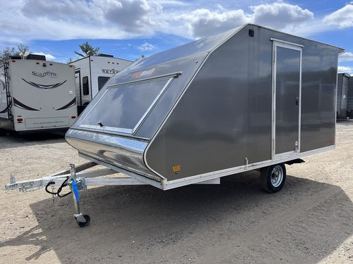 Sno Pro 101×12 Aluminum 2-Place Snowmobile Trailer w/Galvanized Package image 0