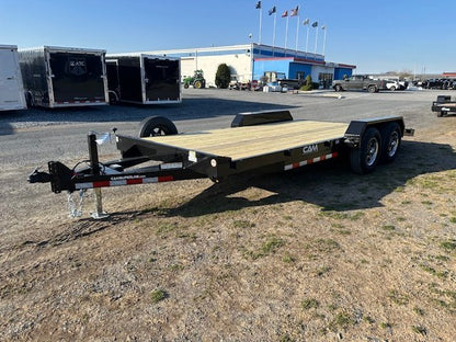CAM Superline 7 x 18 Open Car Hauler – Slide Out Ramps image 2