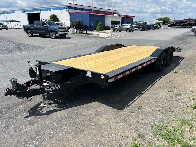 CAM Superline 8 x 20 Full Width Equipment Trailer – Slide Out Ramps image 2