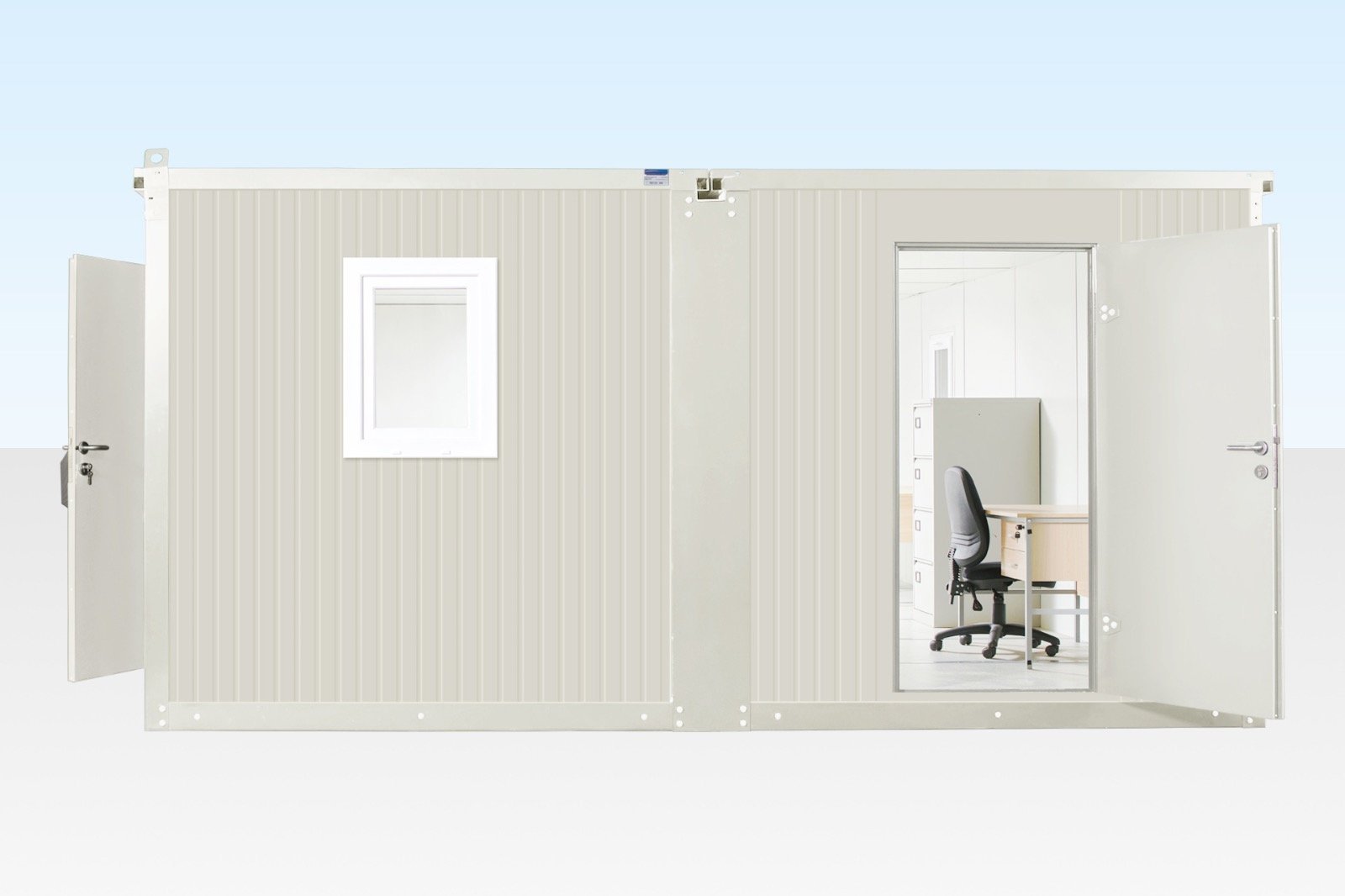 6.5M X 4.6M Side Linked Flat Pack Container Office image 0